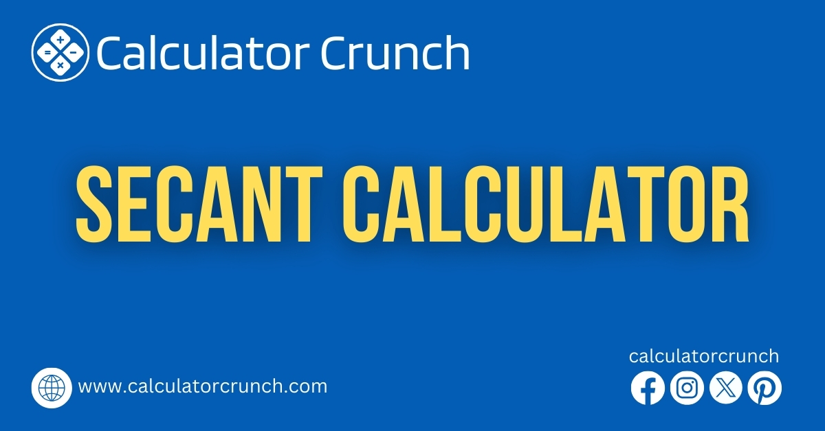 Secant Calculator - Calculator Crunch